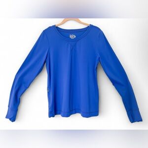 Lilly Pulitzer Luxletic Long Sleeve Athletic Top Royal Blue Women’s Size Medium